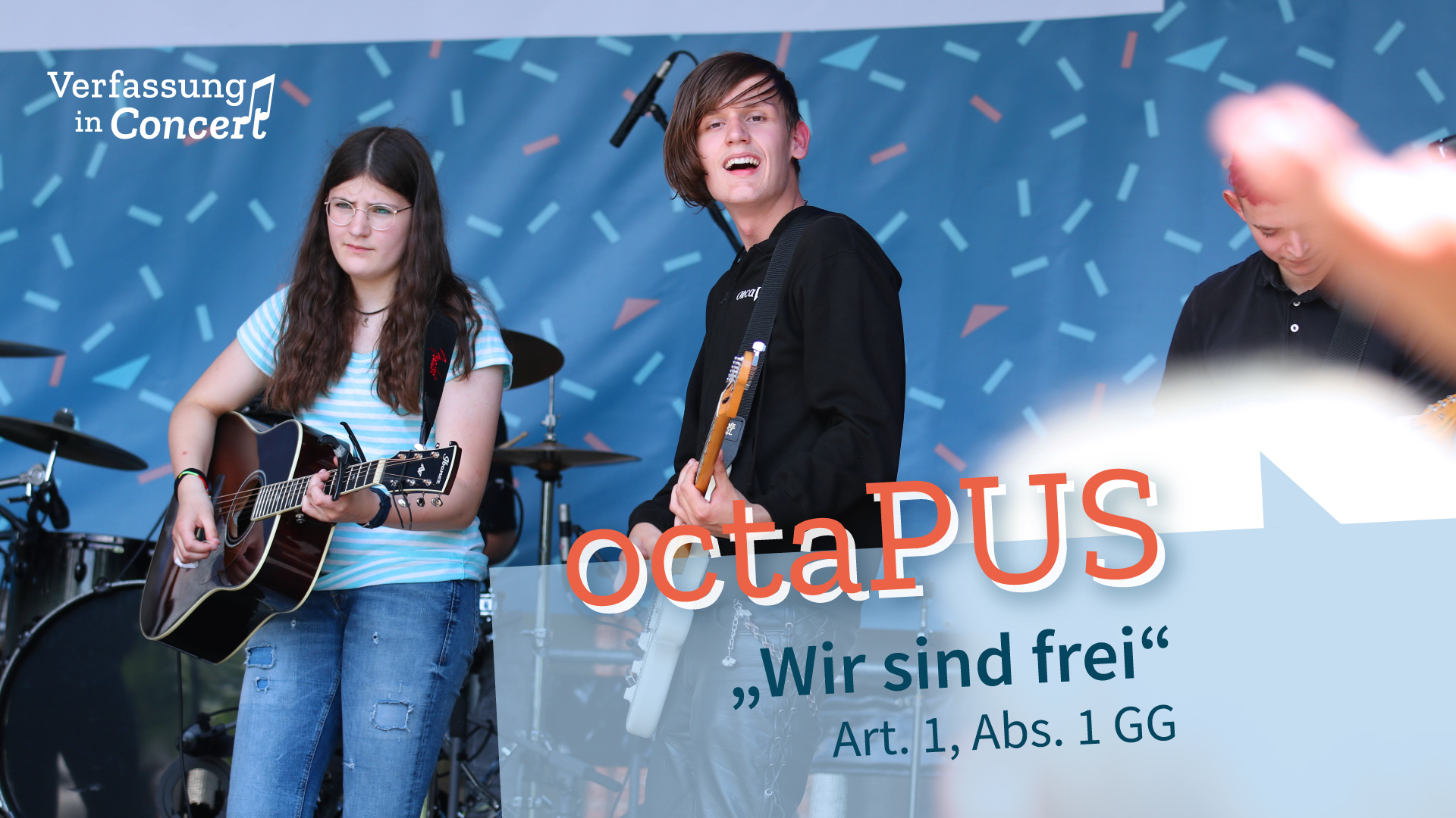 Die Band "oktaPUS" auf der Bühne.