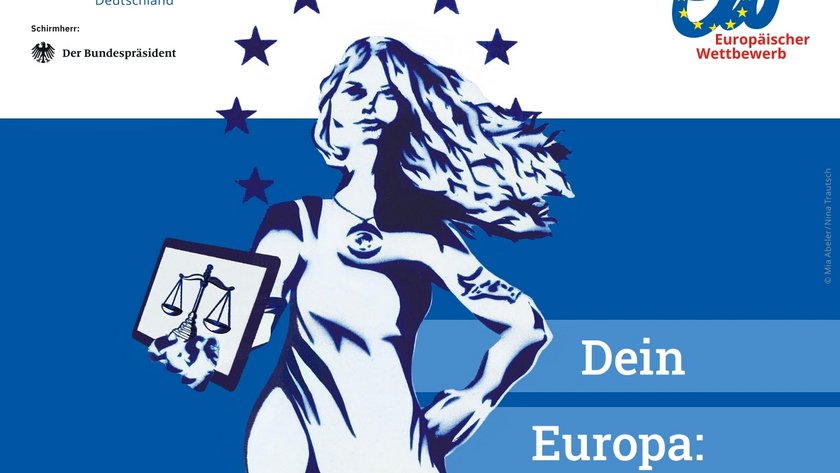 Plakat zum 73. Europäischen Wettbewerb 