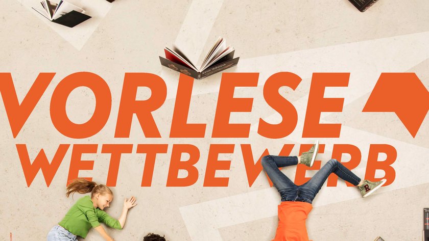 Plakat zum Vorlesewettbewerb 2026