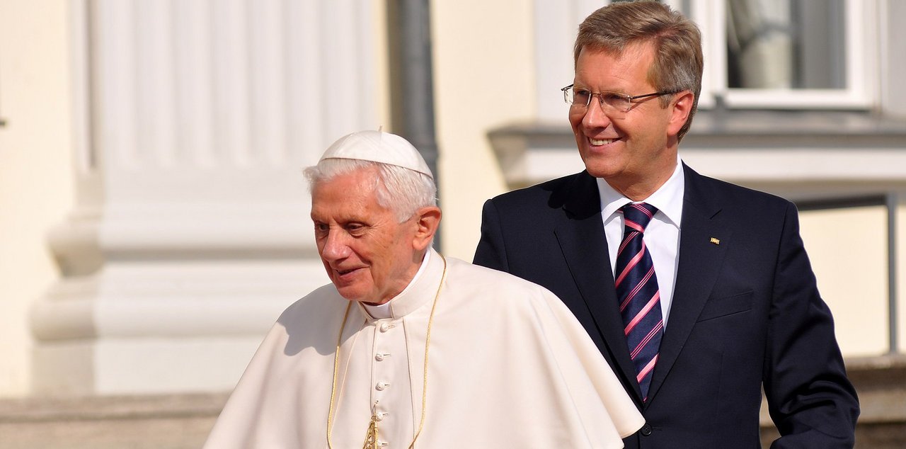 Bundespräsident Christian Wulff empfängt Papst Benedikt XVI.