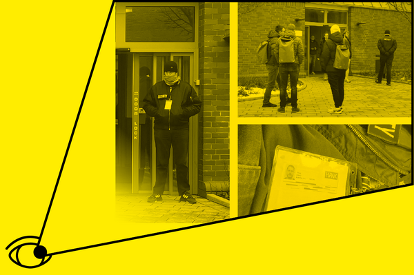 Versuchsaufbau mit verkleideter Security