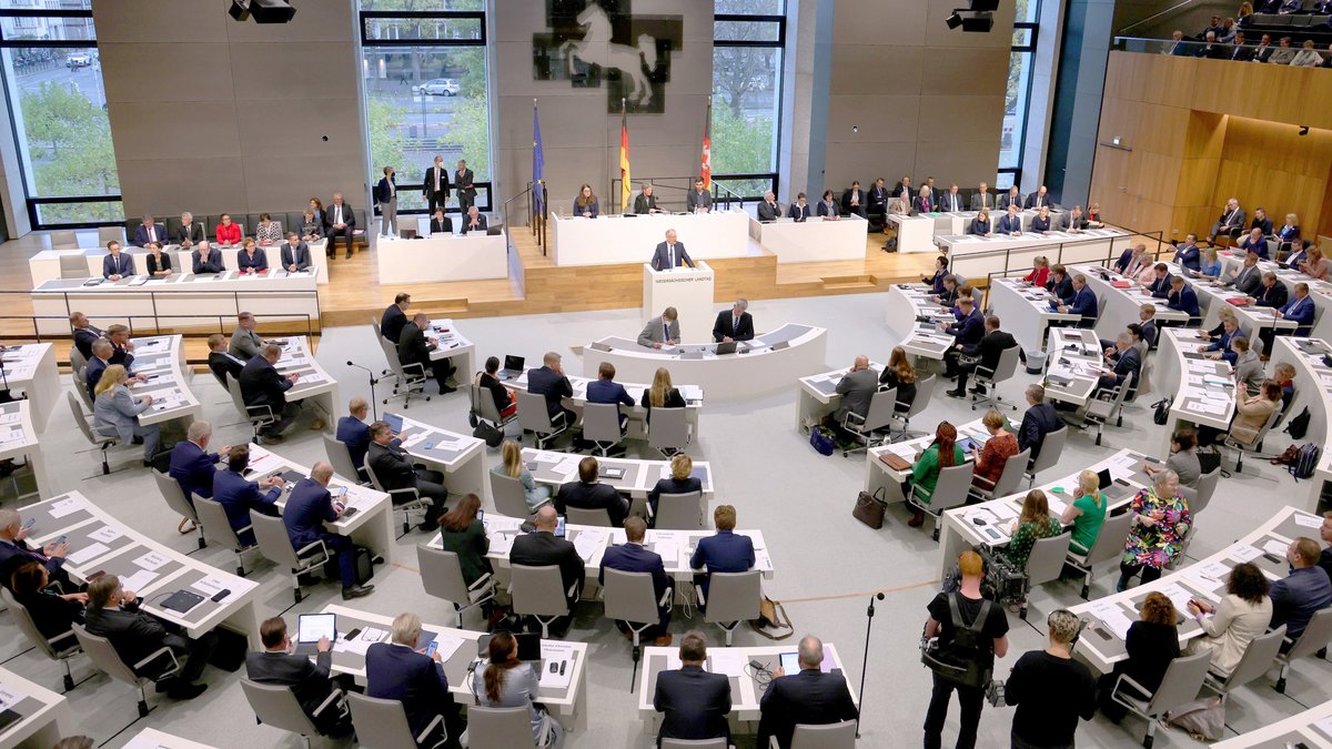 The Parliament of Lower Saxony during its constituent session on November 8th 2022.