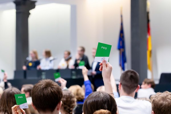 Abstimmung bei "Jugend debattiert"
