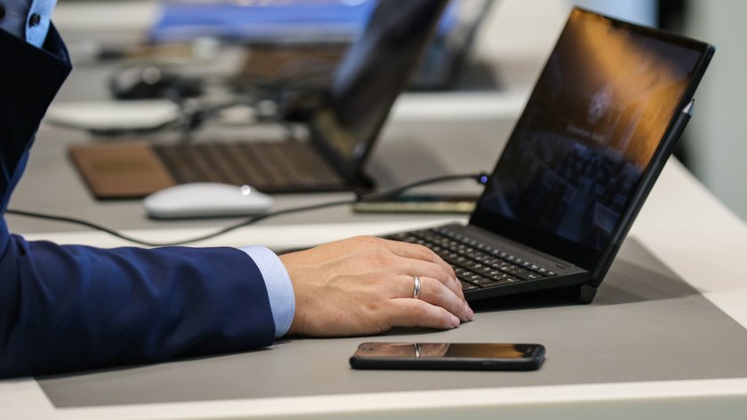 Arbeiten am Tablet