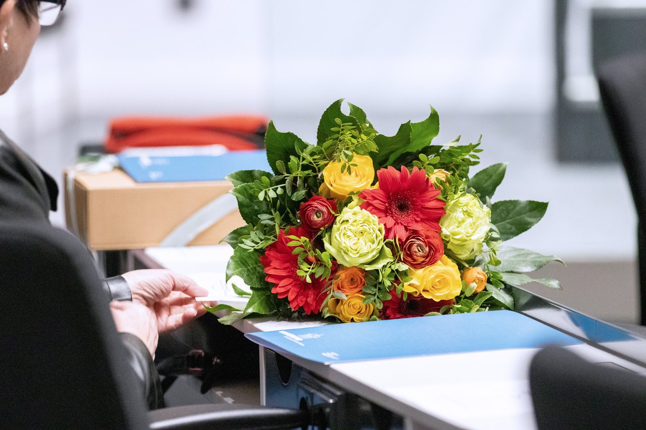 Bild: © Niedersächsischer Landtag Bunter Blumenstrauß