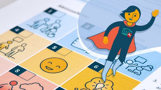 Banner zum Landtagsbingo: Auszug aus dem Spielebogen.