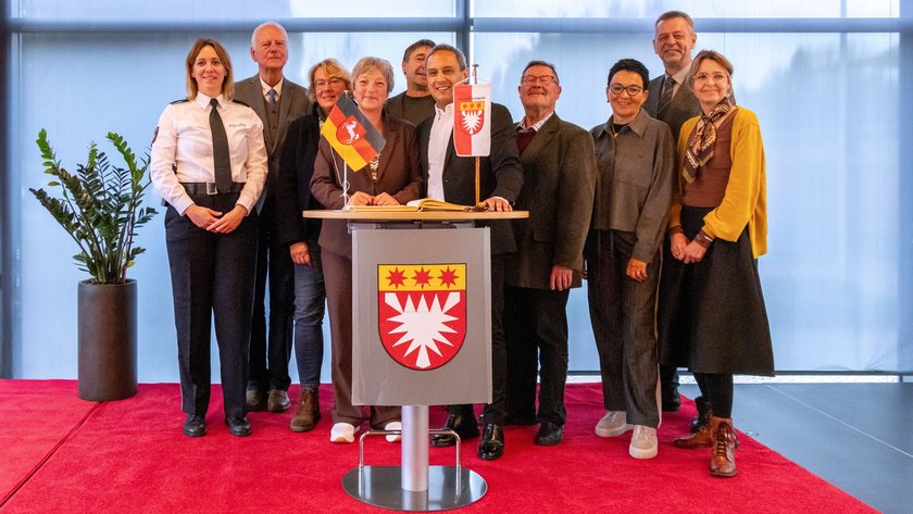 Gruppenfoto der Anwesenden in Hessisch-Oldendorf