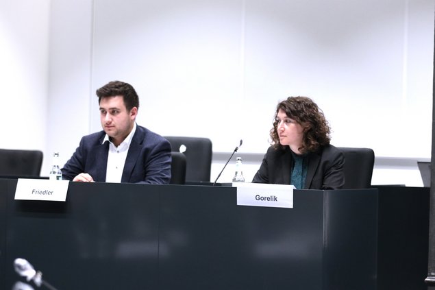 Bild: © Niedersächsischer Landtag Podiumsgäste Arthur Friedler und Laura Gorelik