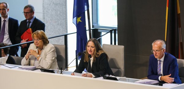 Image: © Focke Strangmann The President leads the plenary sittings.