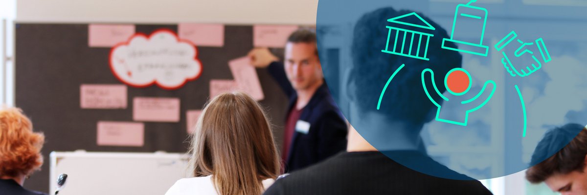 Bild: © Niedersächsischer Landtag Junge Menschen während eines Workshops