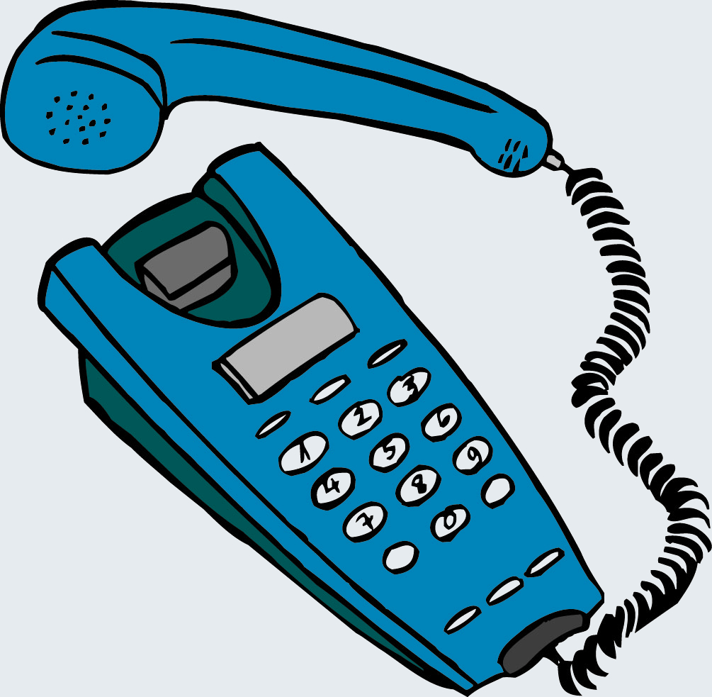 Zeichnung eines Telefons