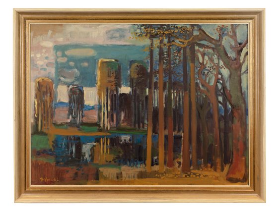 Landschaft mit See