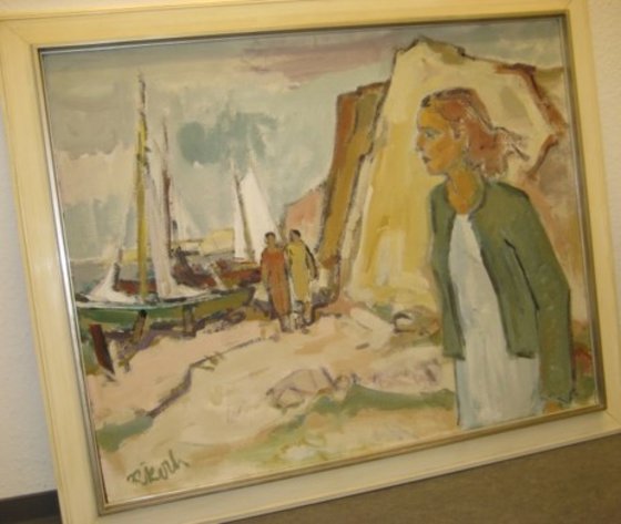 Mädchen am Kliff